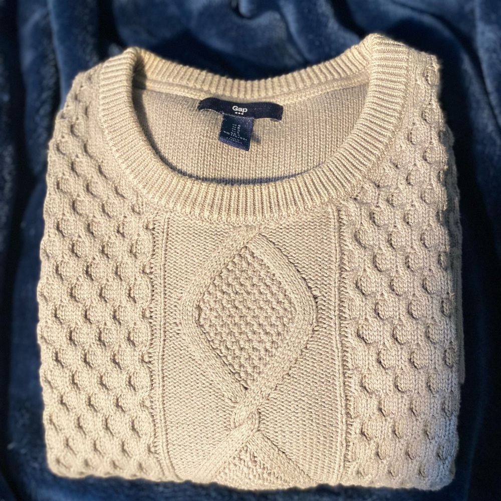 GAP Cotton Fisherman Sweater